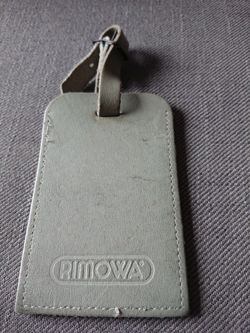 Vintage leather Rimowa luggage tag, Hobbies & Toys, Travel, Luggage on