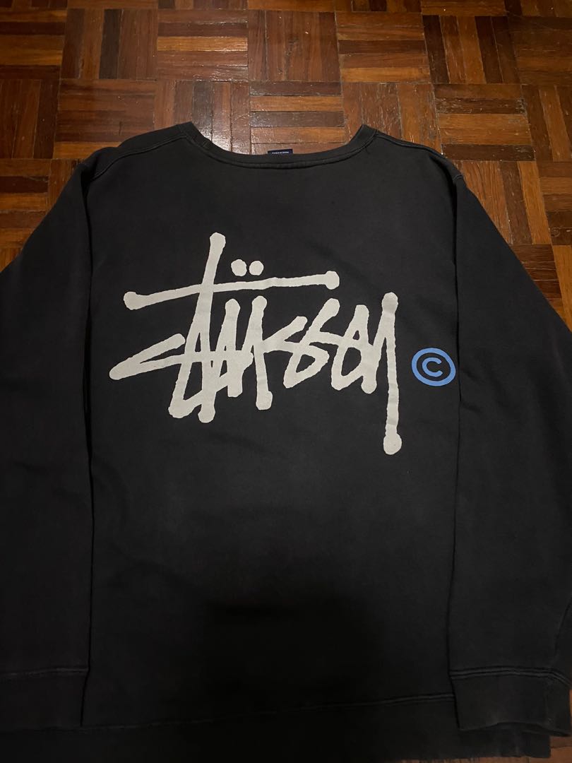 Vintage stussy sweatshirt spellout Men s Fashion Tops Sets
