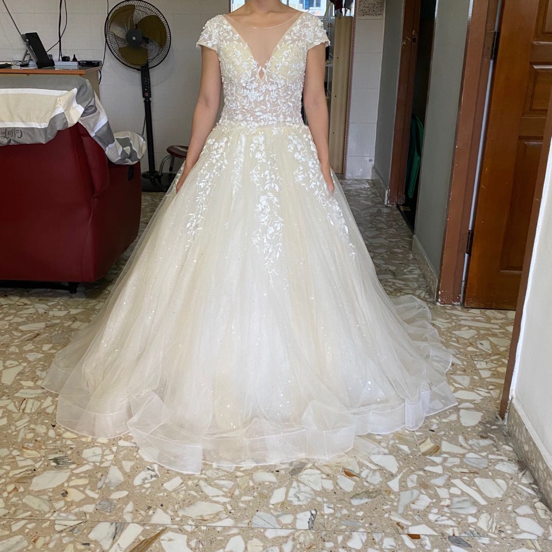 ivory gown