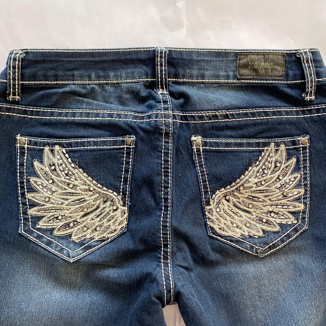 Y2k Embroidered Jeans