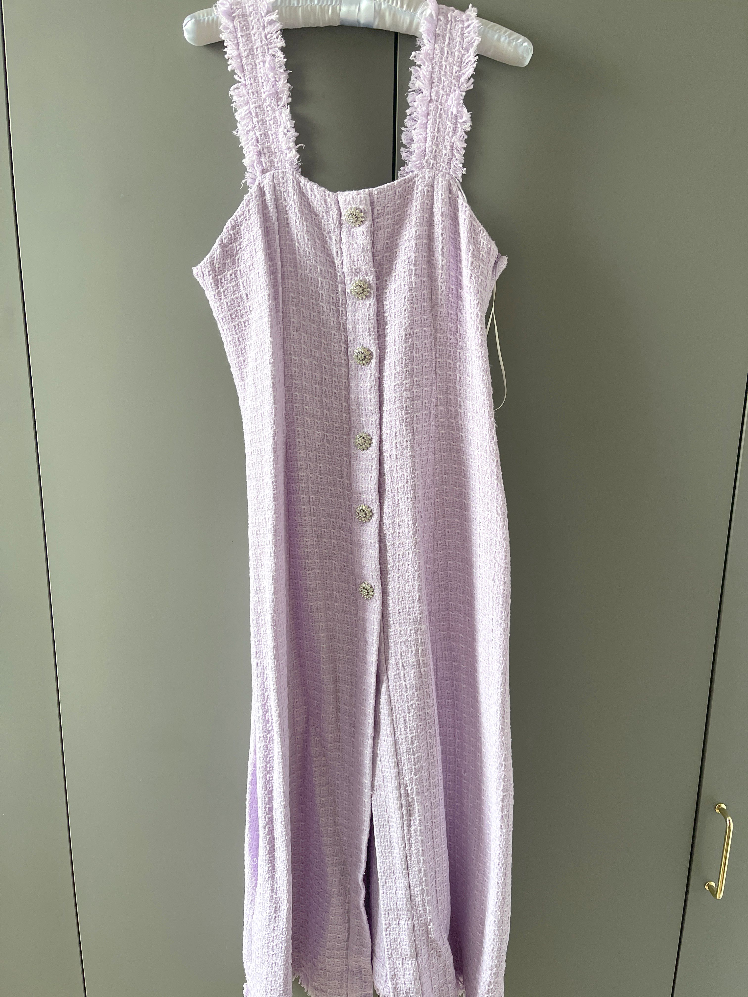 Zara lilac tweed dress sales