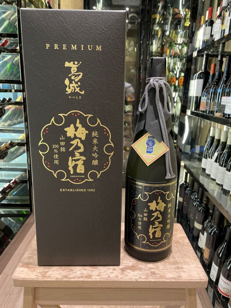 梅乃宿葛城純米大吟釀1.8L, 嘢食& 嘢飲, 酒精飲料- Carousell