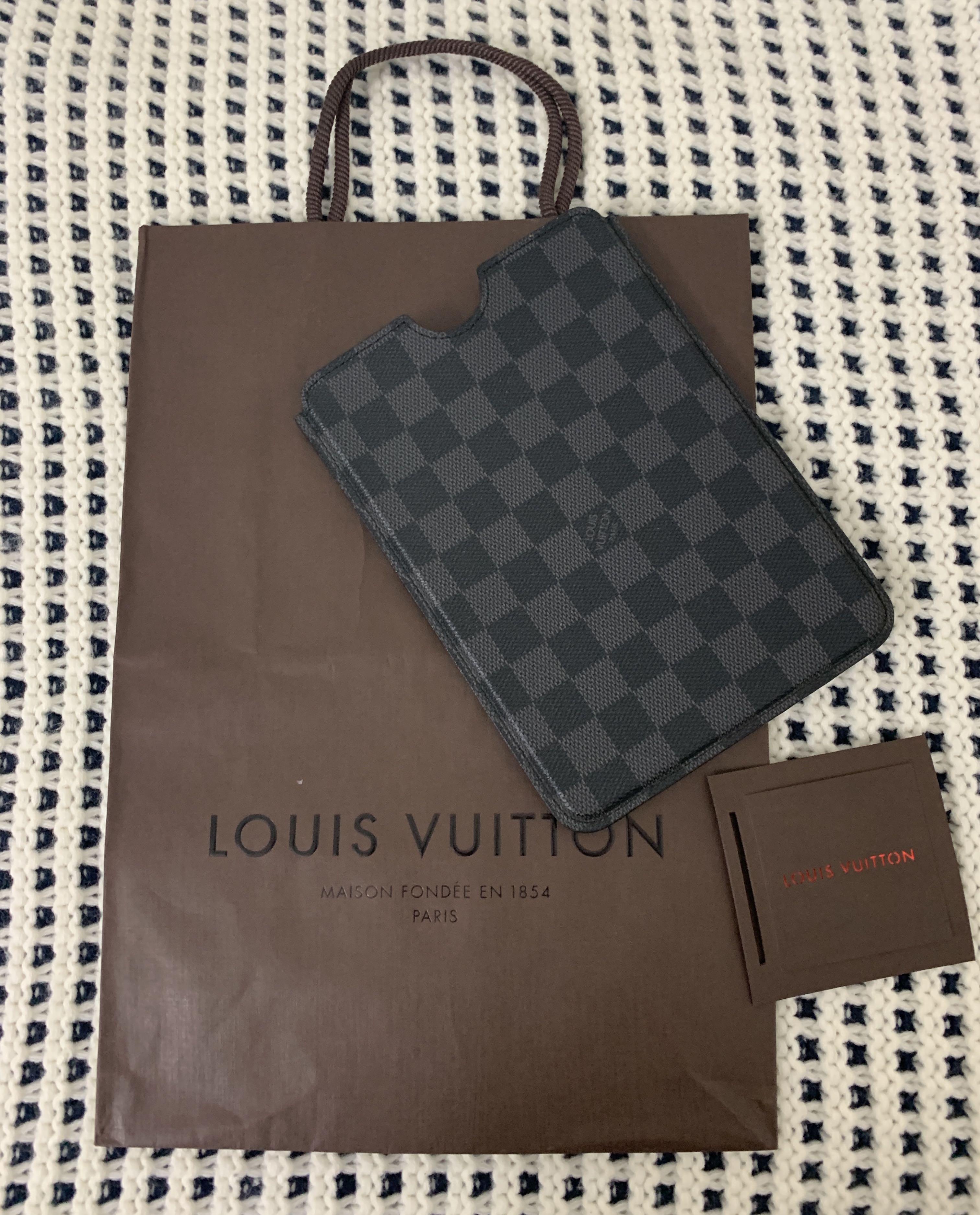 Gray Louis Vuitton Logo iPad mini 4 Case