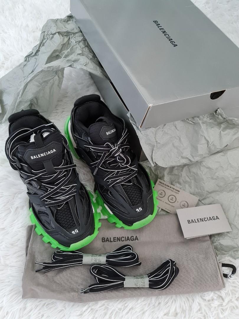 Balenciaga Track Glow In The Dark Sneaker In Black  ModeSens  Rubber  sneakers Sneakers Balenciaga track