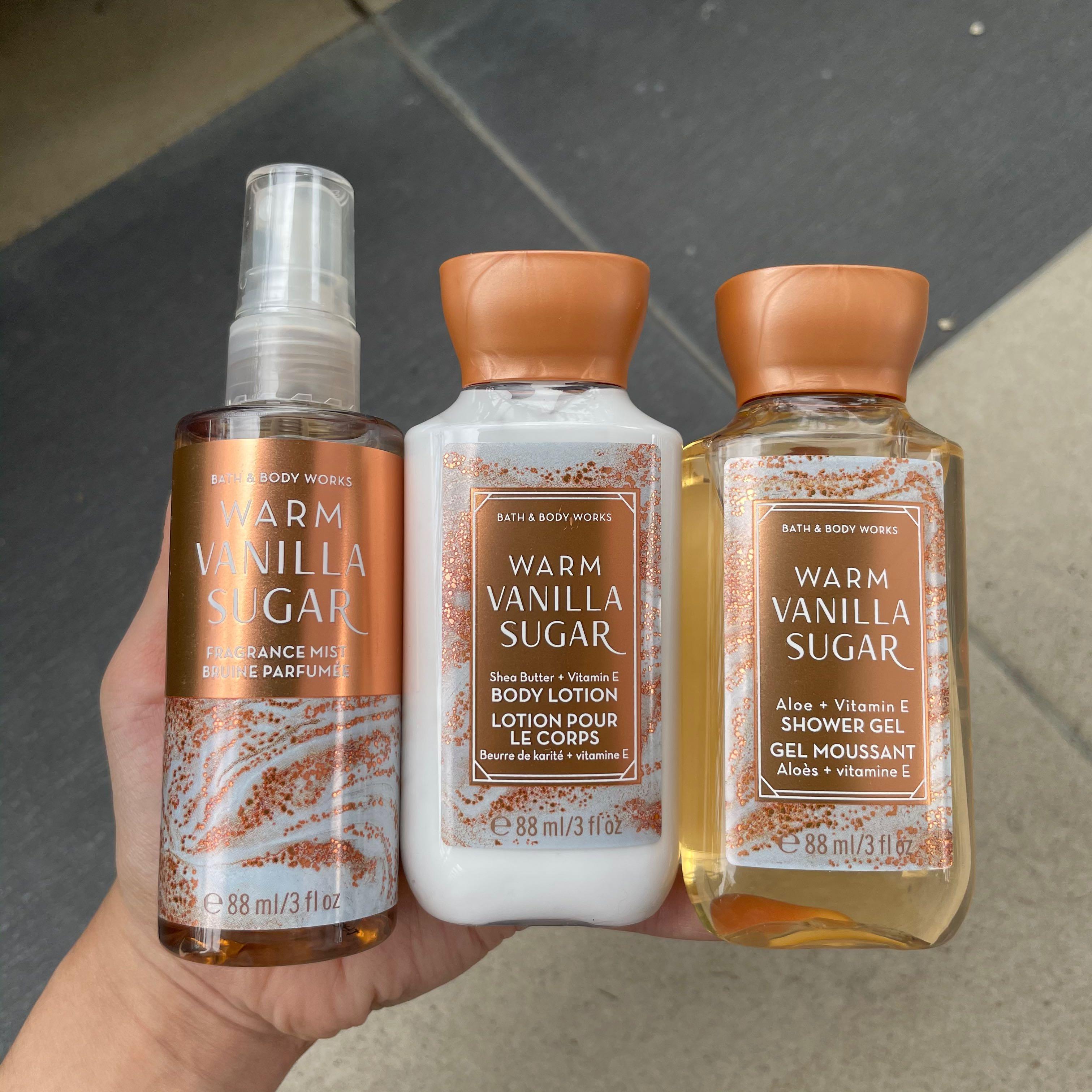 Bath and Body Works Warm Vanilla Sugar Warm Wishes Mini Gift Set