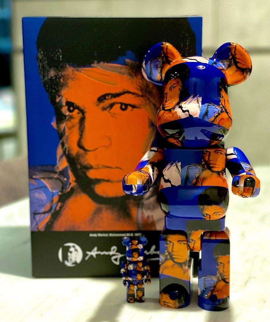 BE@RBRICK BEARBRICK Andy Warhol, Muhammad Ali C. 1977 Medicom Toy