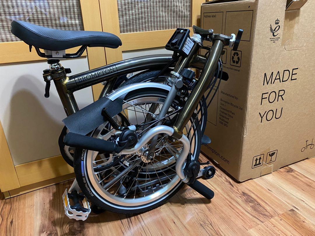 Brompton Bike Superlight Titanium M6RX in Black Lacquer