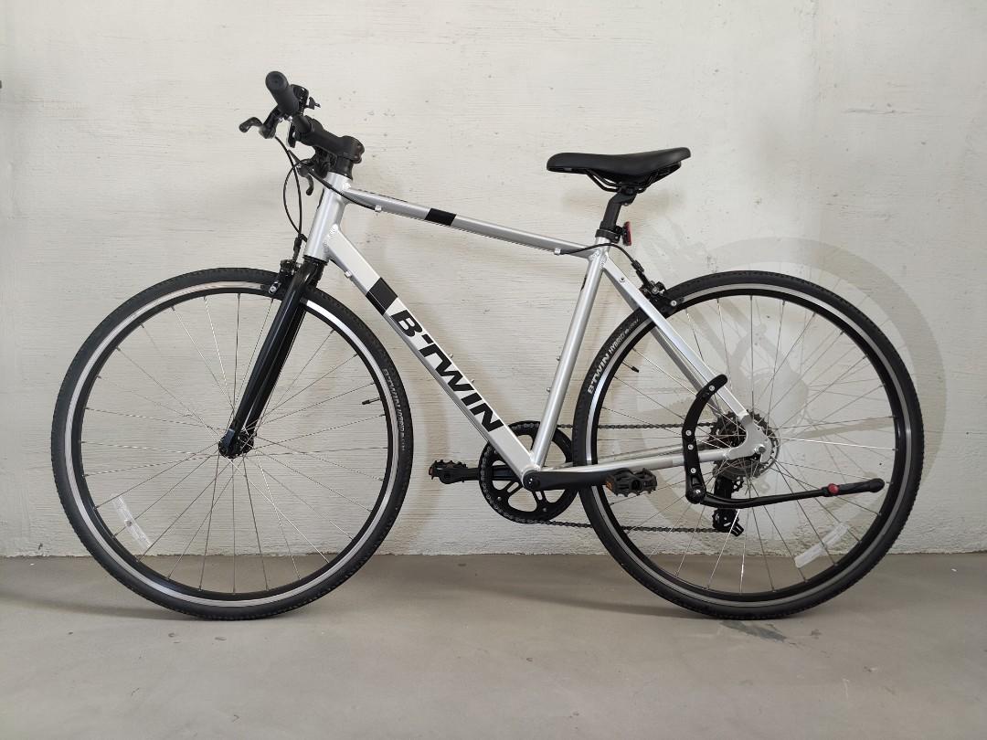 Btwin Triban 100 Decathlon Flat Bar Touring Road Bike Sold Accessories on Sale