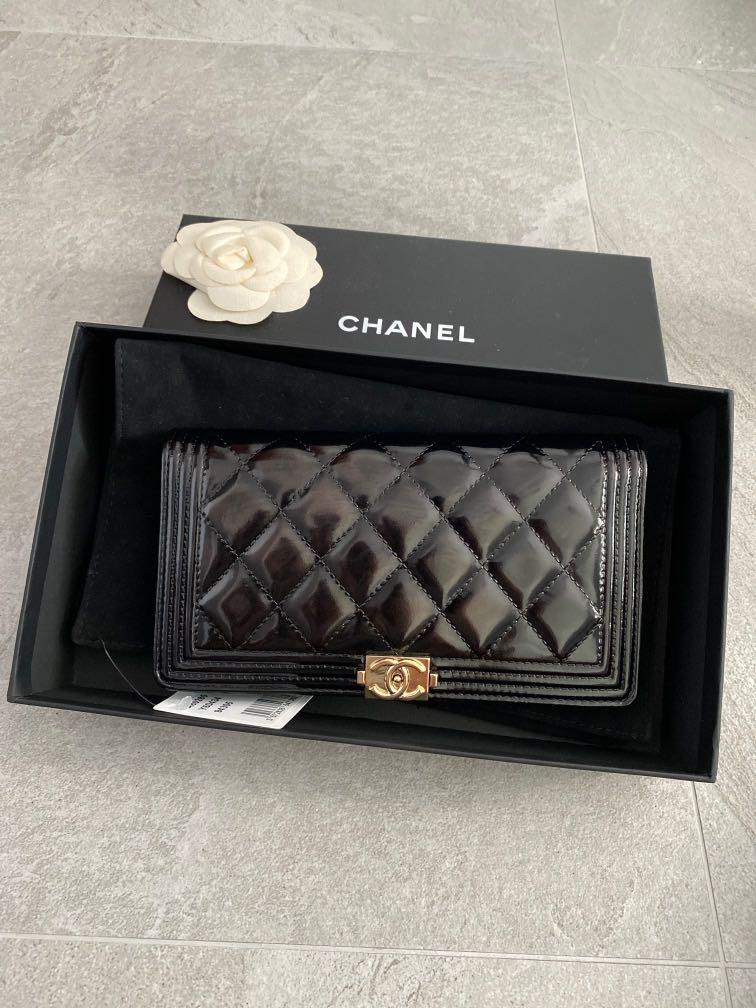 Chanel  Burgundy CC Yen Bifold Wallet  VSP Consignment