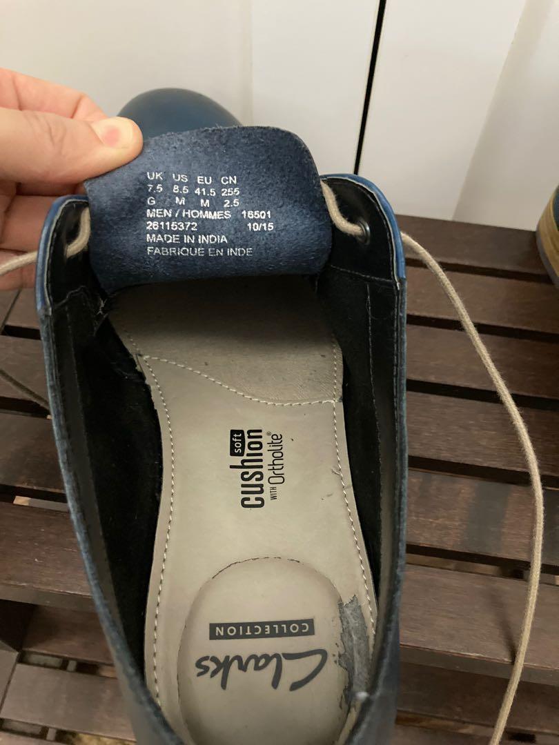 Clarks Soft Cushion with Ortholite Dress Shoes, Men's Fashion, Footwear,  Dress Shoes on Carousell