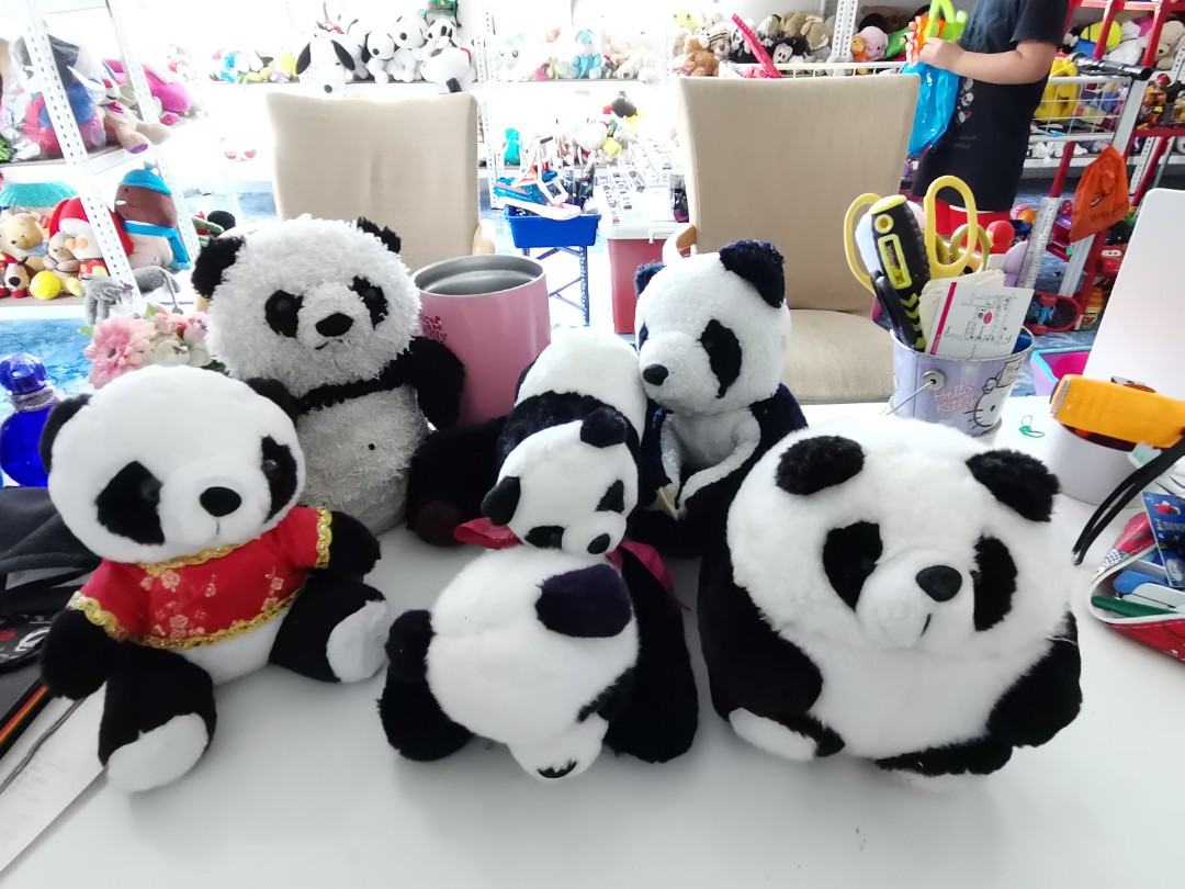 Combo panda keychain new arrivals