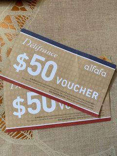 Delifrance/alfafa $50 voucher