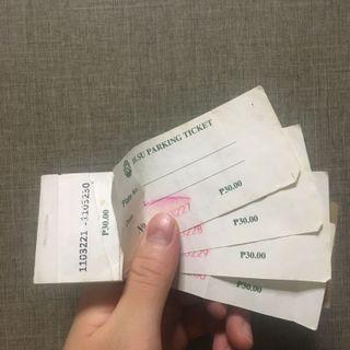 DLSU Parking Tickets (PHP10 for 4)
