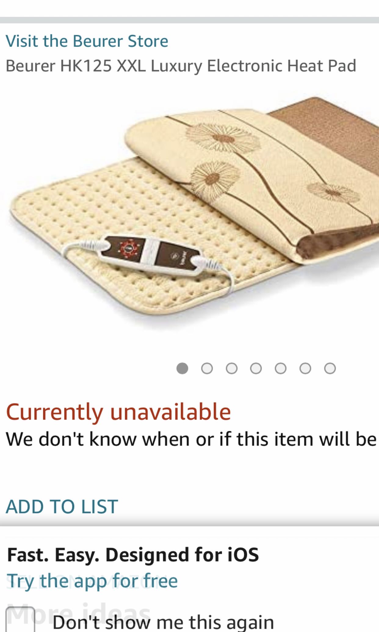 Electric heat pack, Health & Nutrition, Massage Devices on Carousell