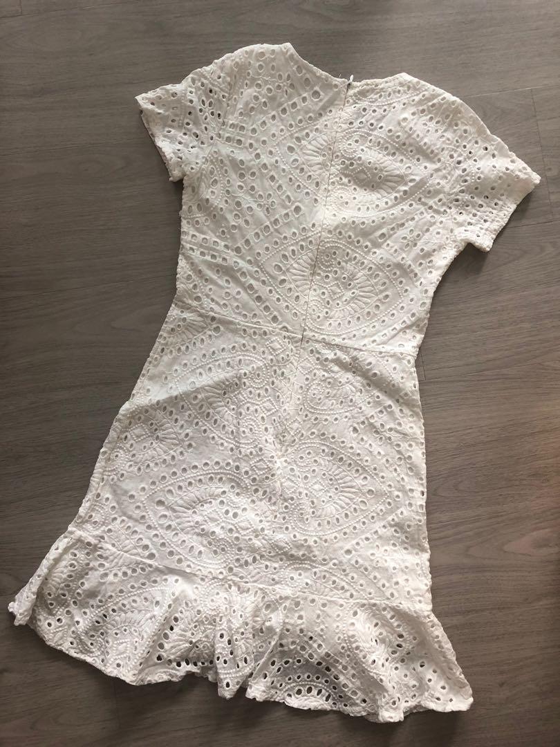 Eyelet Bodycon Dress Women s Fashion Dresses Sets Dresses on Carousell