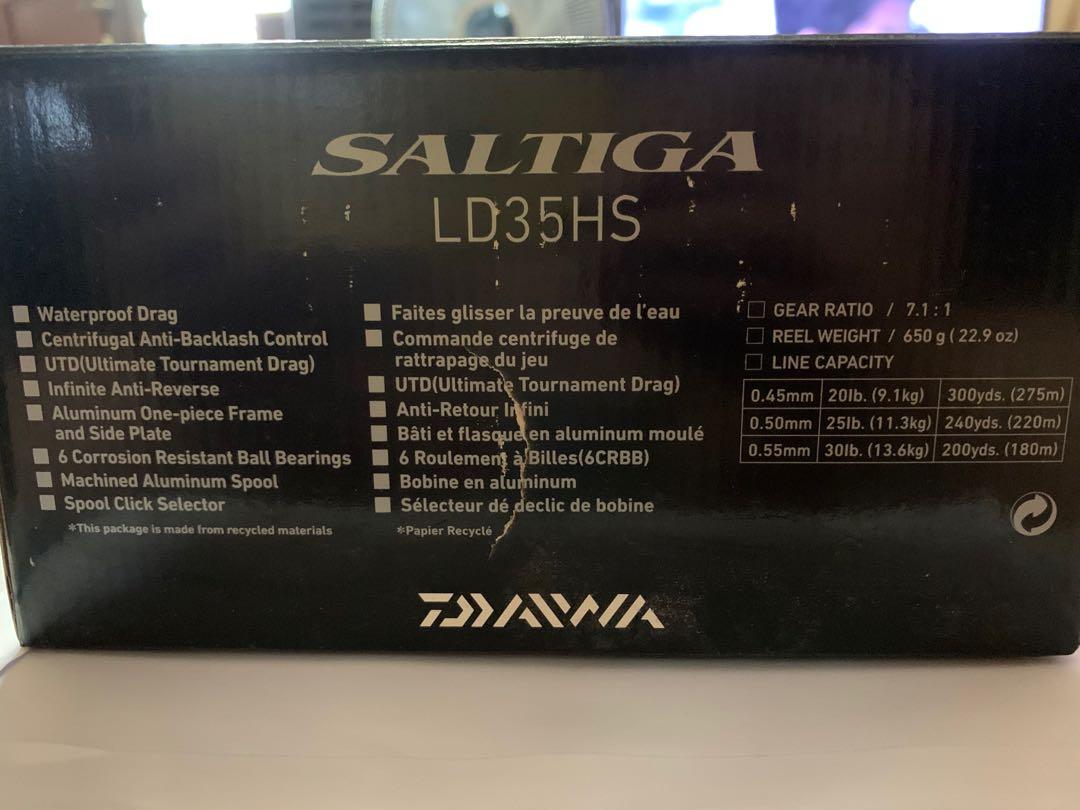 Fishing Reel (Daiwa Saltiga LD35HS)