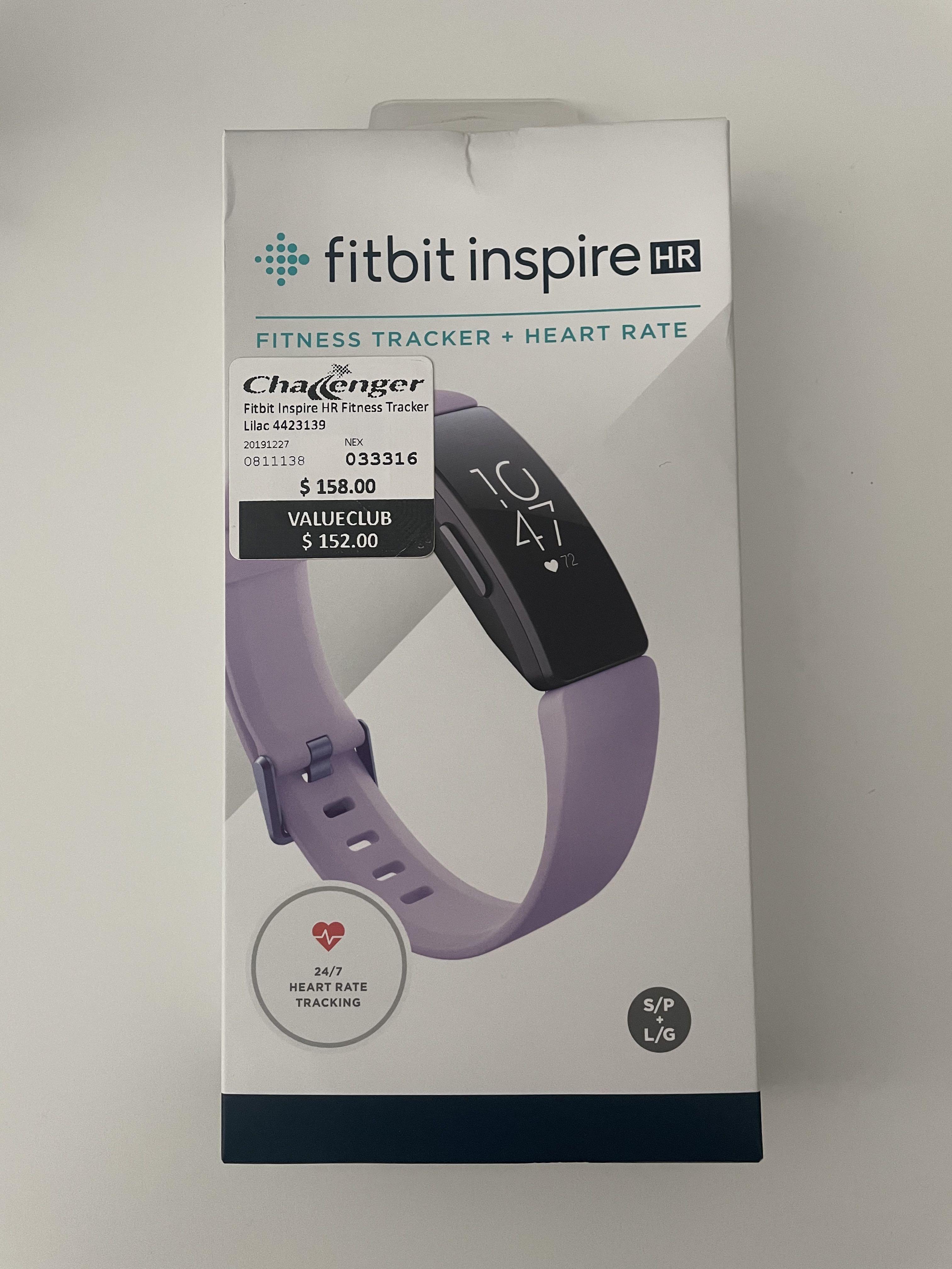Fitbit Inspire HR Lilac Mobile Phones Gadgets Wearables Smart Watches on Carousell