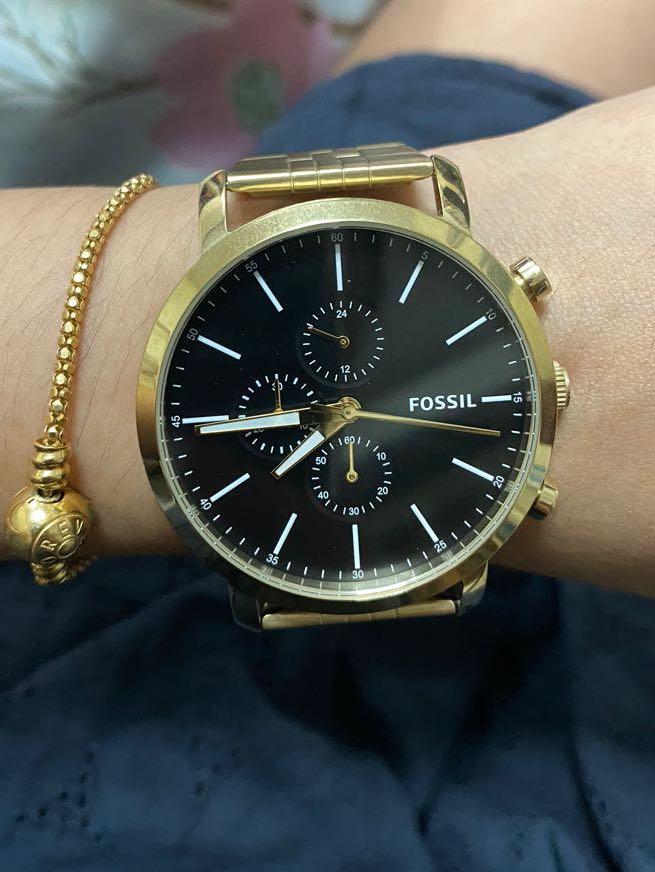 Fossil gold watch (men's), Men's 