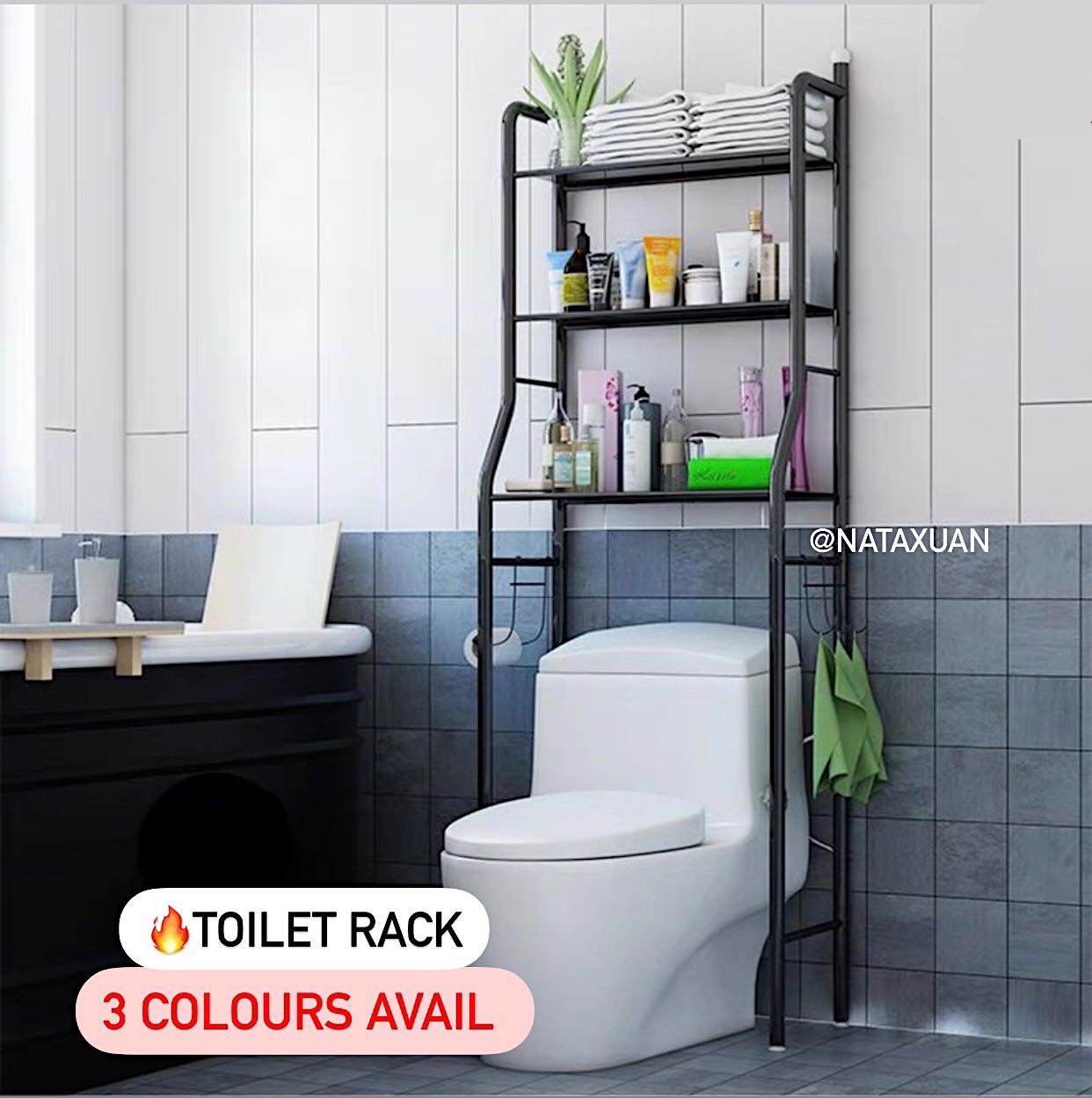 🔥FREE COURIER Toilet Rack Washing Machine Storage Shelf shelve