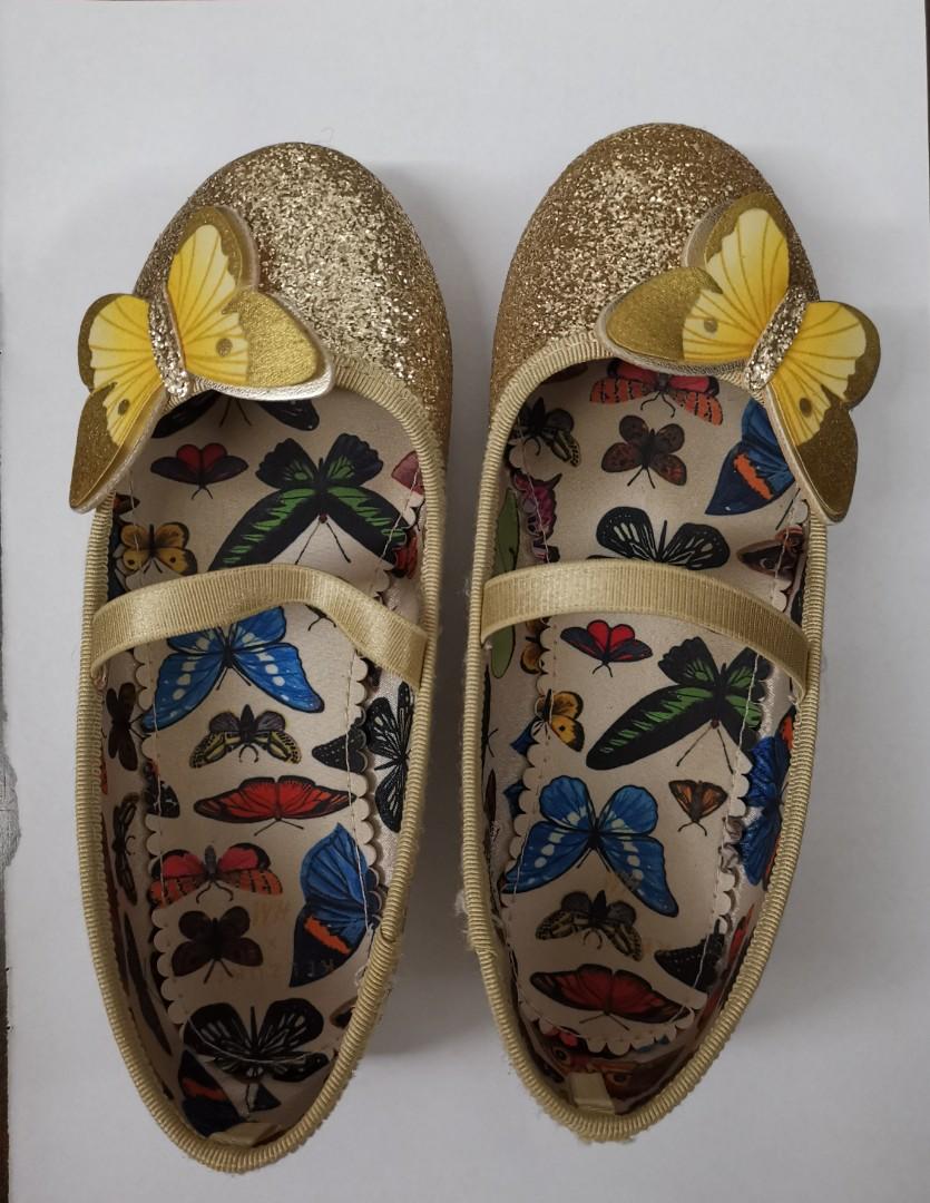 Gold discount shoes h&m
