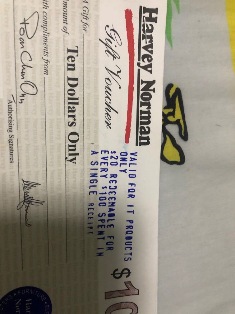 Harvey Norman voucher 10 discount. , Tickets & Vouchers, Vouchers on