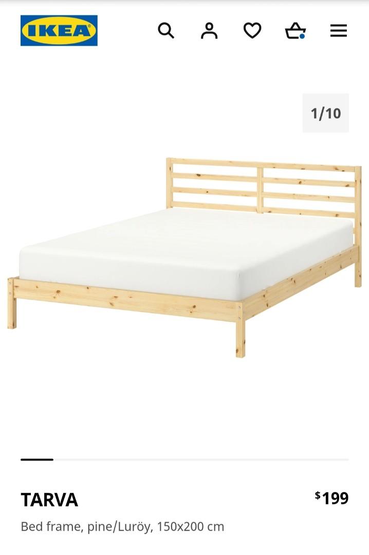 Fascinating used ikea bed frame Ikea Bed Queen Size Used Good Condition Furniture Home Living Frames Mattresses On Carousell