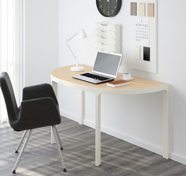 Ikea Bekant Half Round Table Furniture Home Living Tables Sets On Carou Ikea Bekant Half Round Table Furniture, Half Round Table