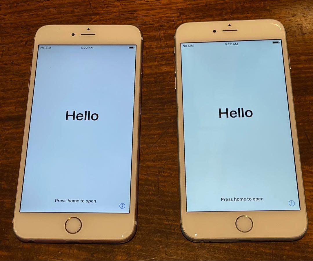 IPhone 6 and 6S (Category: iPhone 6 Series) located in Paranaque City. Submitted by lovebrand (Listing ID 1083826203, Image 2). Description: PRICE STARTS AT P6500 - see below 👇🏻 Apple iPhone 6S Plus (left) & Apple iPhone 6 Plus (right) 6S - rose gold, 128GB capacity, iOS 14.4.2 —> P8,000 inclusive of a Mous shockproof case 6 - silver, 128GB capacity, up to iOS 12.5.2 only -> P6500 inclusive of silicone case No box, no charger, no cable .