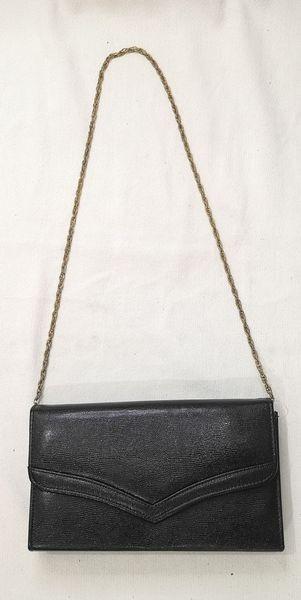 Japanese Black Leather Clutch Bag