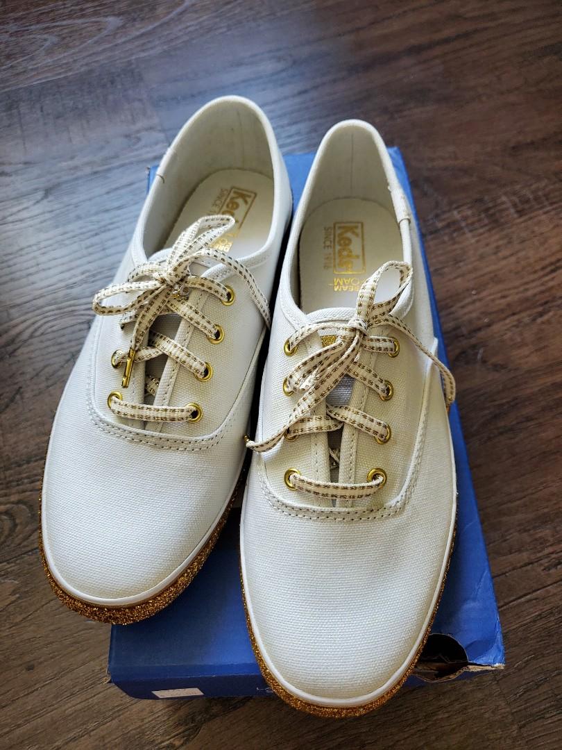 Gold new arrivals keds shoes
