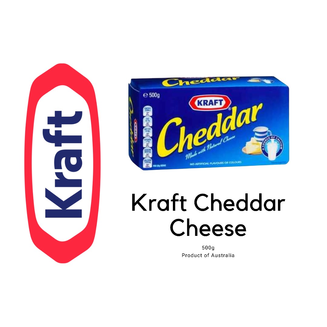 Kraft Cheddar Cheese 500g, Food & Drinks, Packaged & Instant Food on