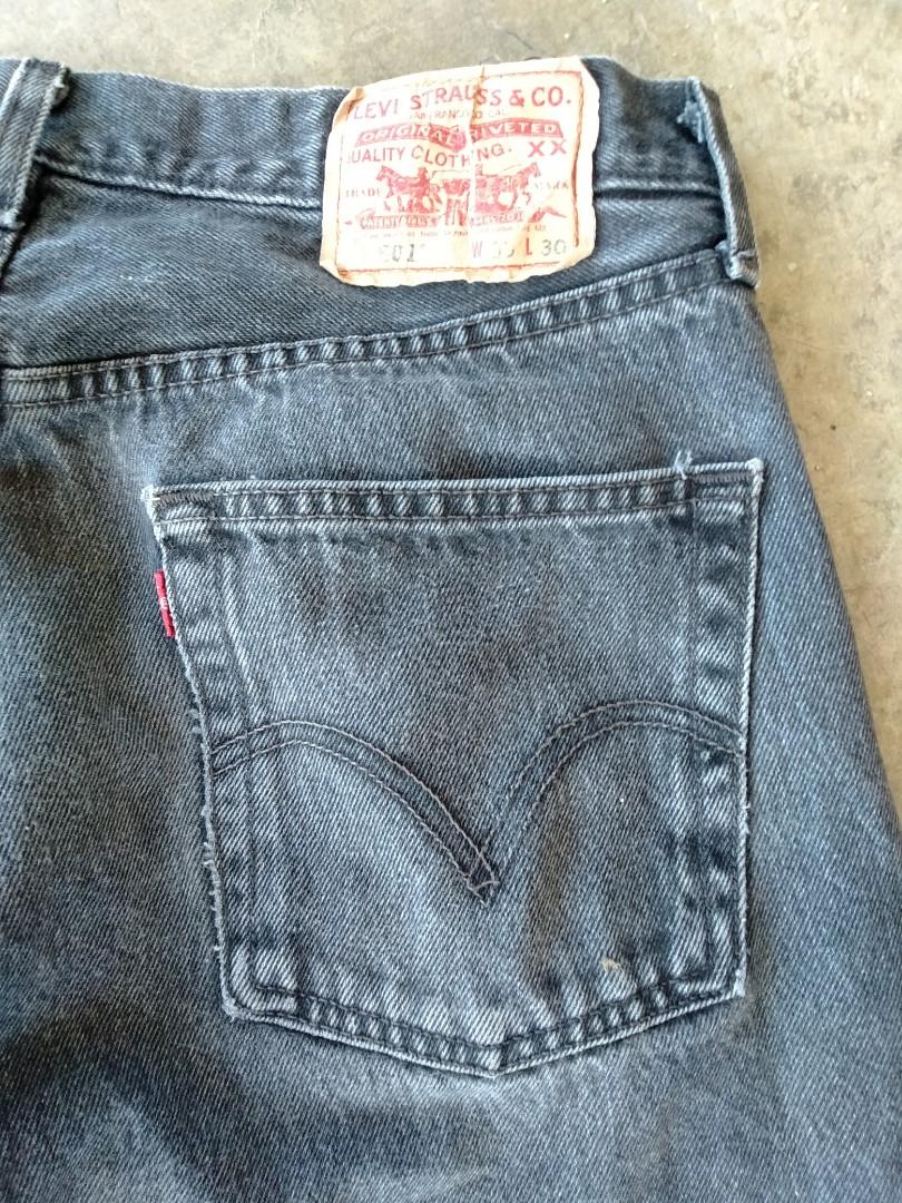 Levis 501 Sun Faded Earth Tone Black Jeans Mexico Men s Fashion Bottoms Jeans on Carousell