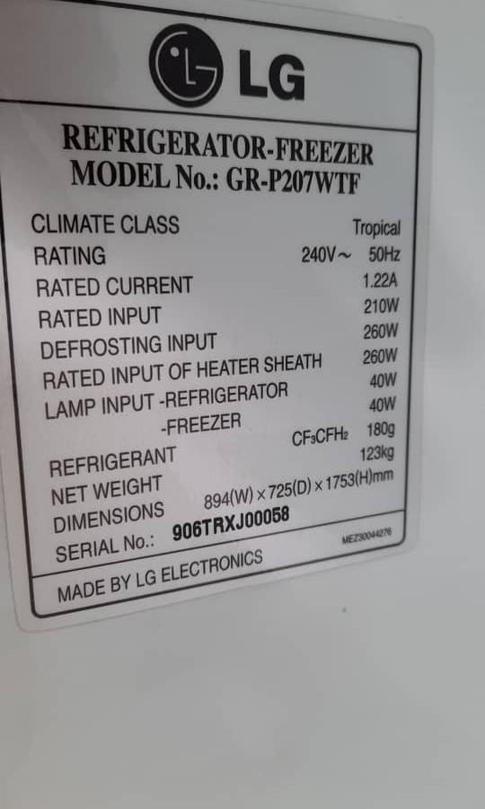 Lg fridge water dispenser, TV & Home Appliances, Kitchen Appliances