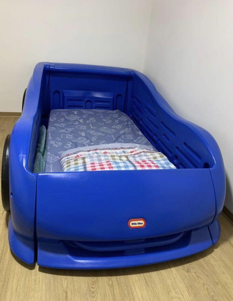 Little Tikes Blue car bed frame , Babies & Kids, Baby Nursery & Kids