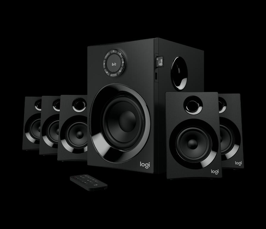 Logitech Z607 5.1 Surround Sound Speaker System with Bluetooth (Black
