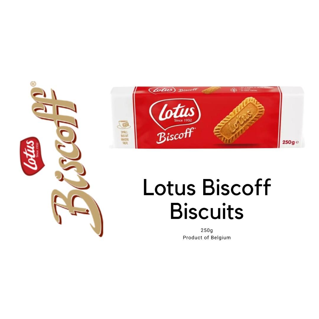 Lotus Biscoff Biscuits (250g), Food & Drinks, Packaged & Instant Food on Carousell
