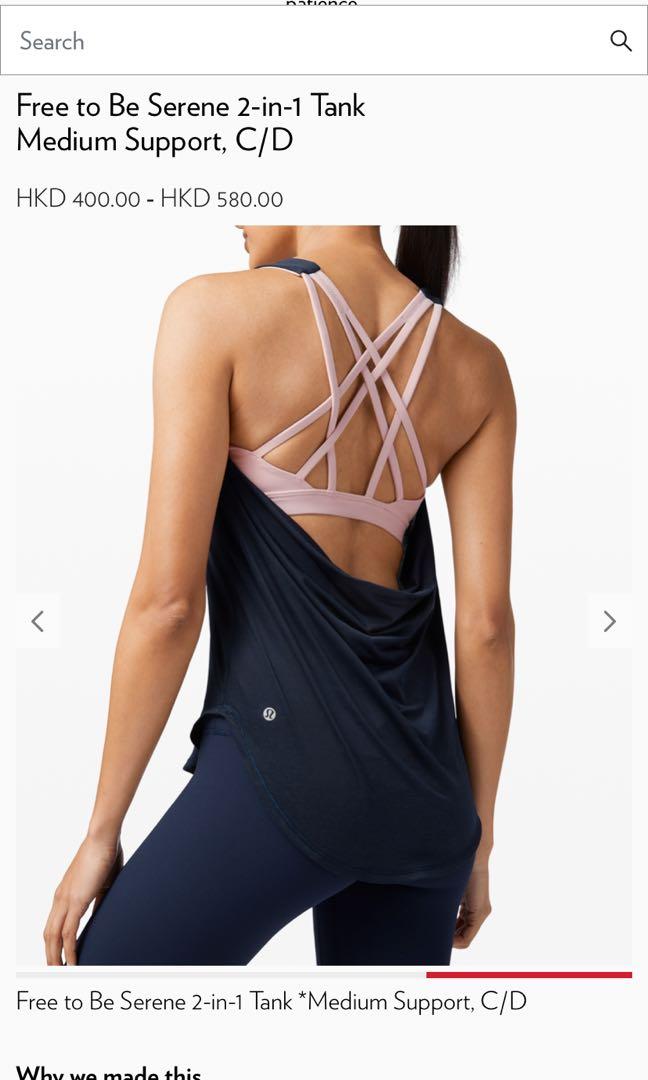 Lululemon free to be serene discount tank