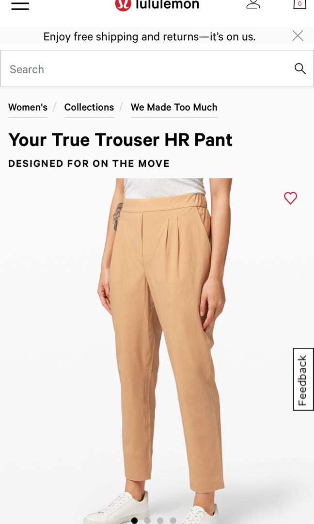 Lululemon Your True Trouser HR pant 