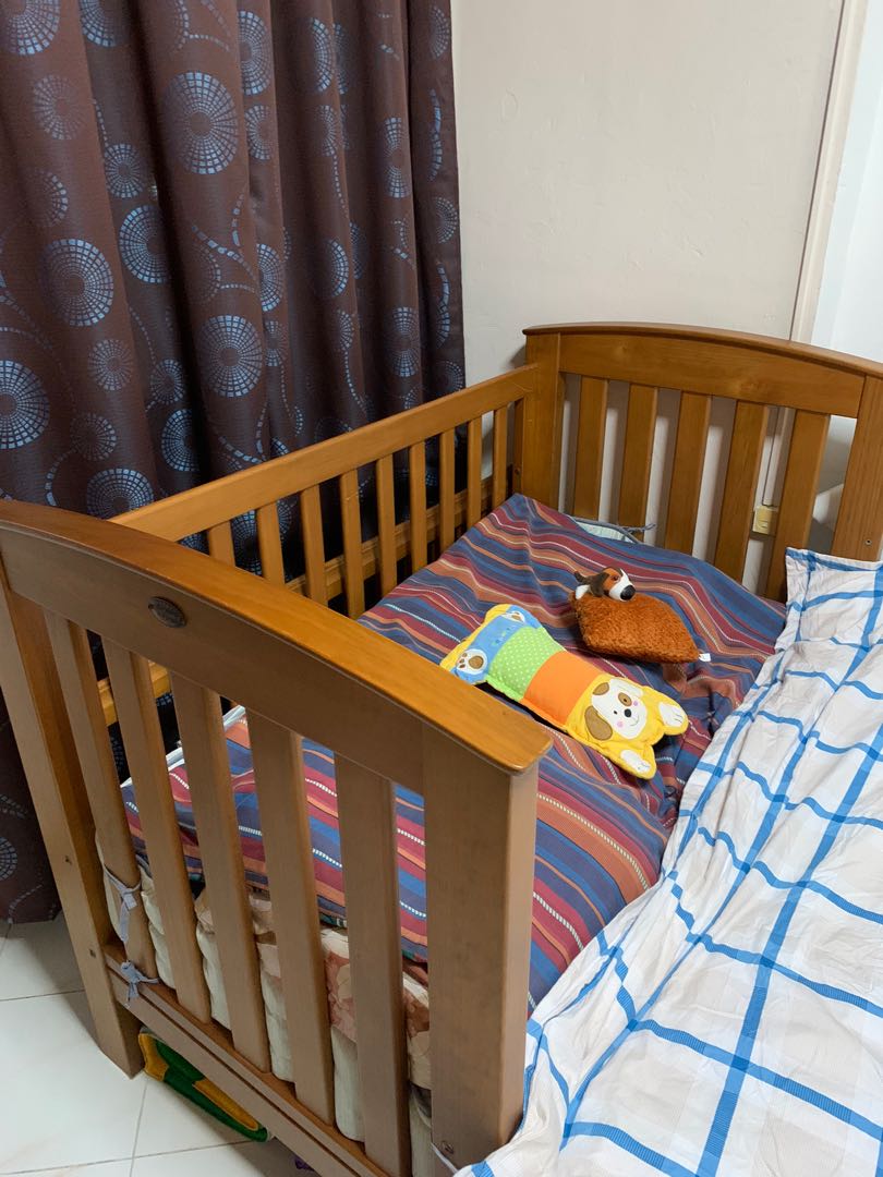 Luxury teak wood Boori baby cot, Babies & Kids, Baby Nursery & Kids