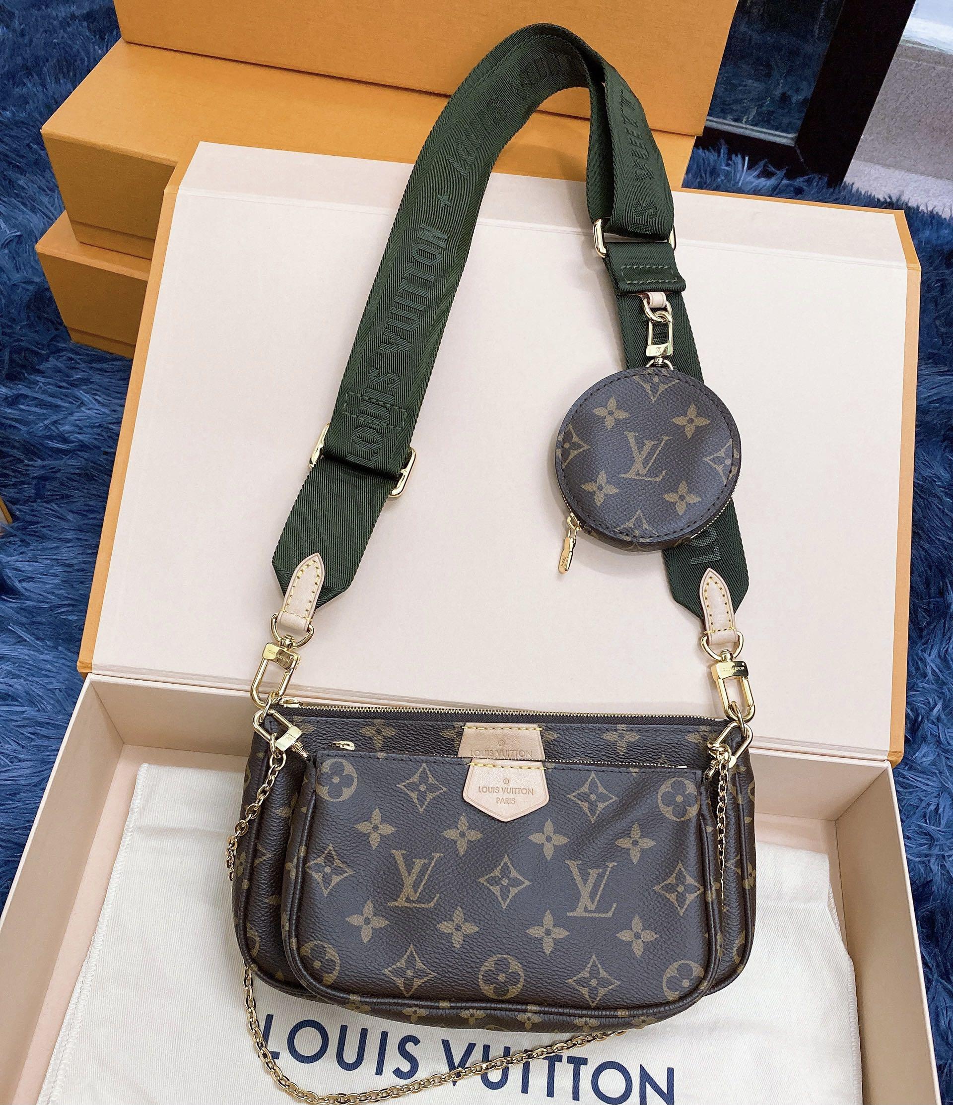 Louis Vuitton Multi Pochette Accessories pink strap, Luxury, Bags & Wallets  on Carousell