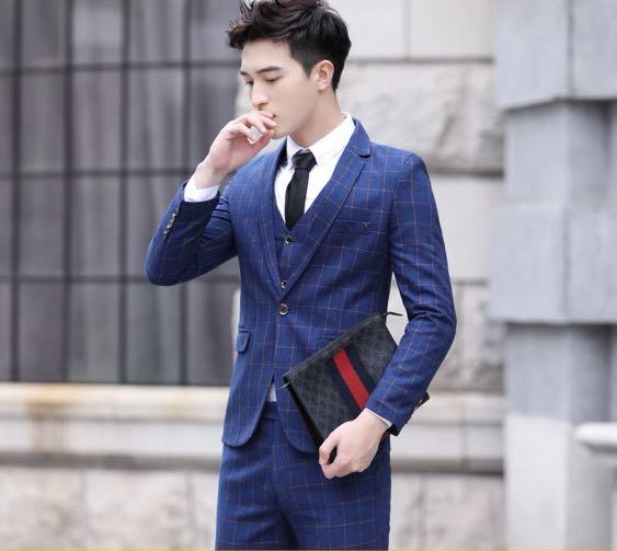 Men s Suit Full Set Suit Vest Trousers