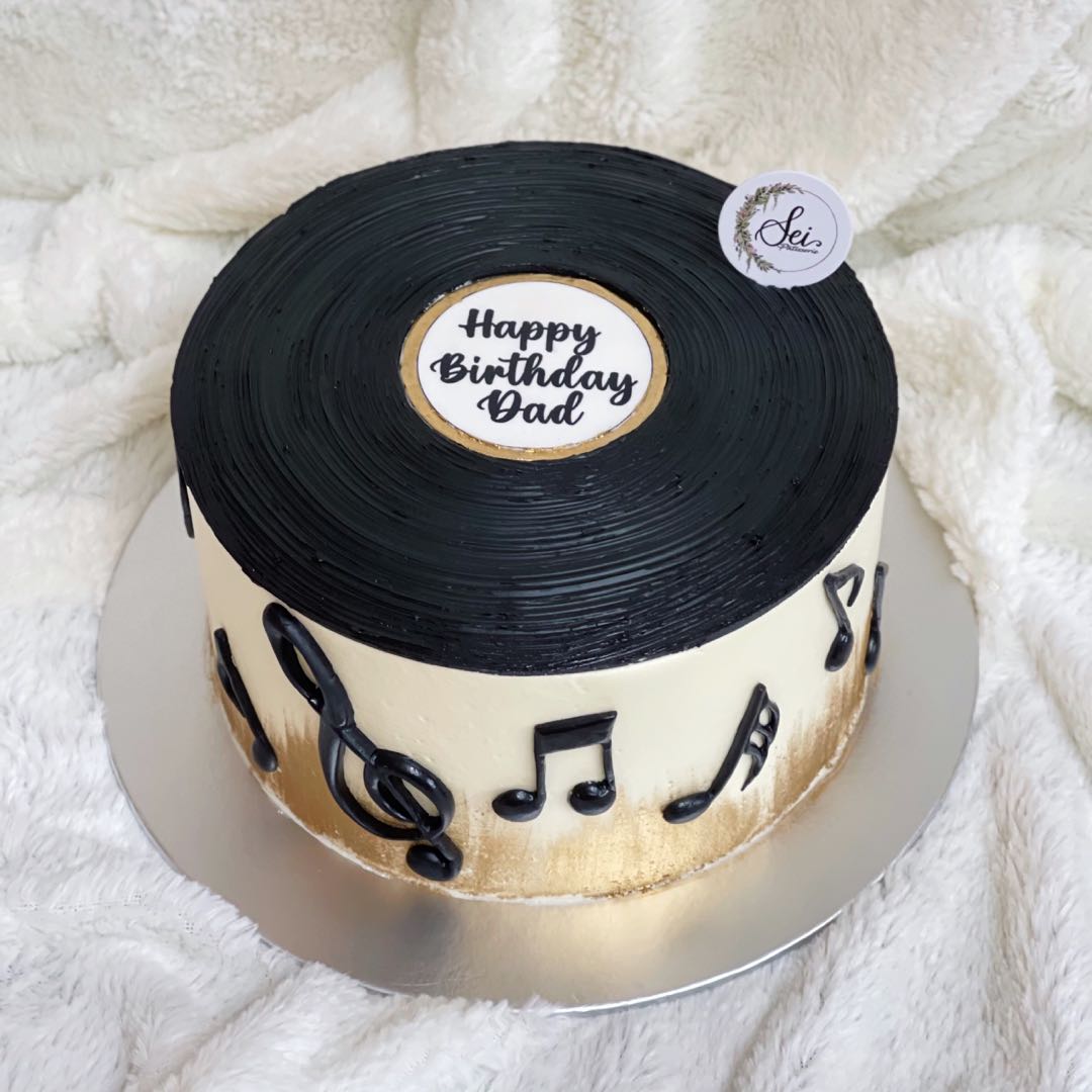 Music Piano Keys Tiered Cake - Classy Girl Cupcakes