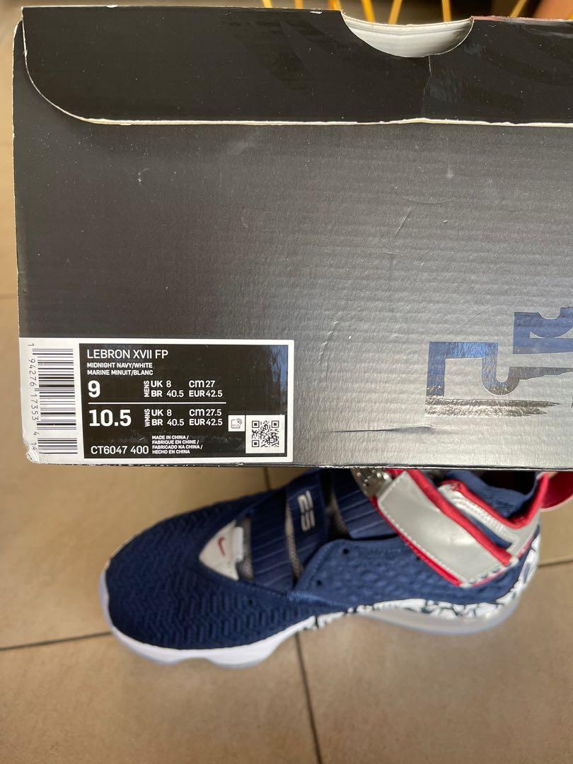 lebron 17 size 5
