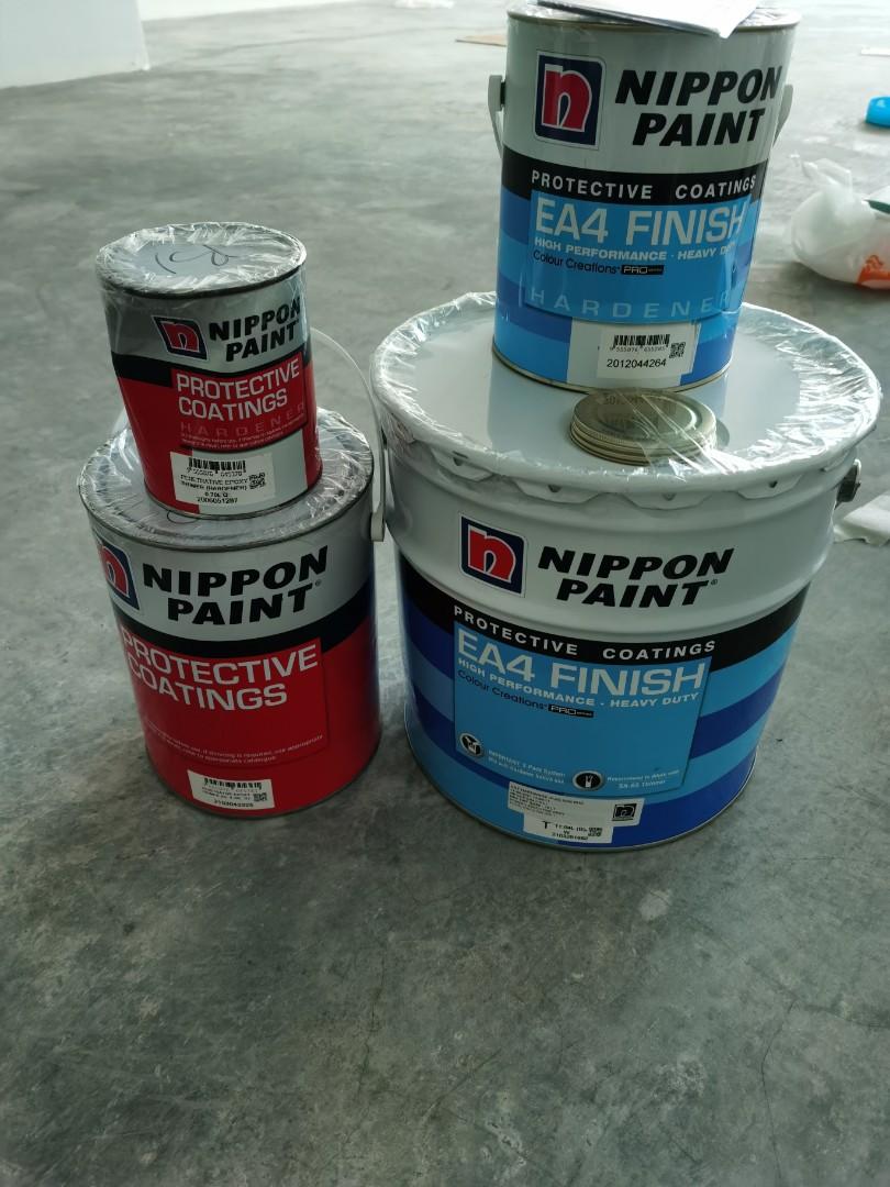 Nippon Paint Floor Epoxy Primer 5 Liter and EA4 Finish Paint 15 Liter