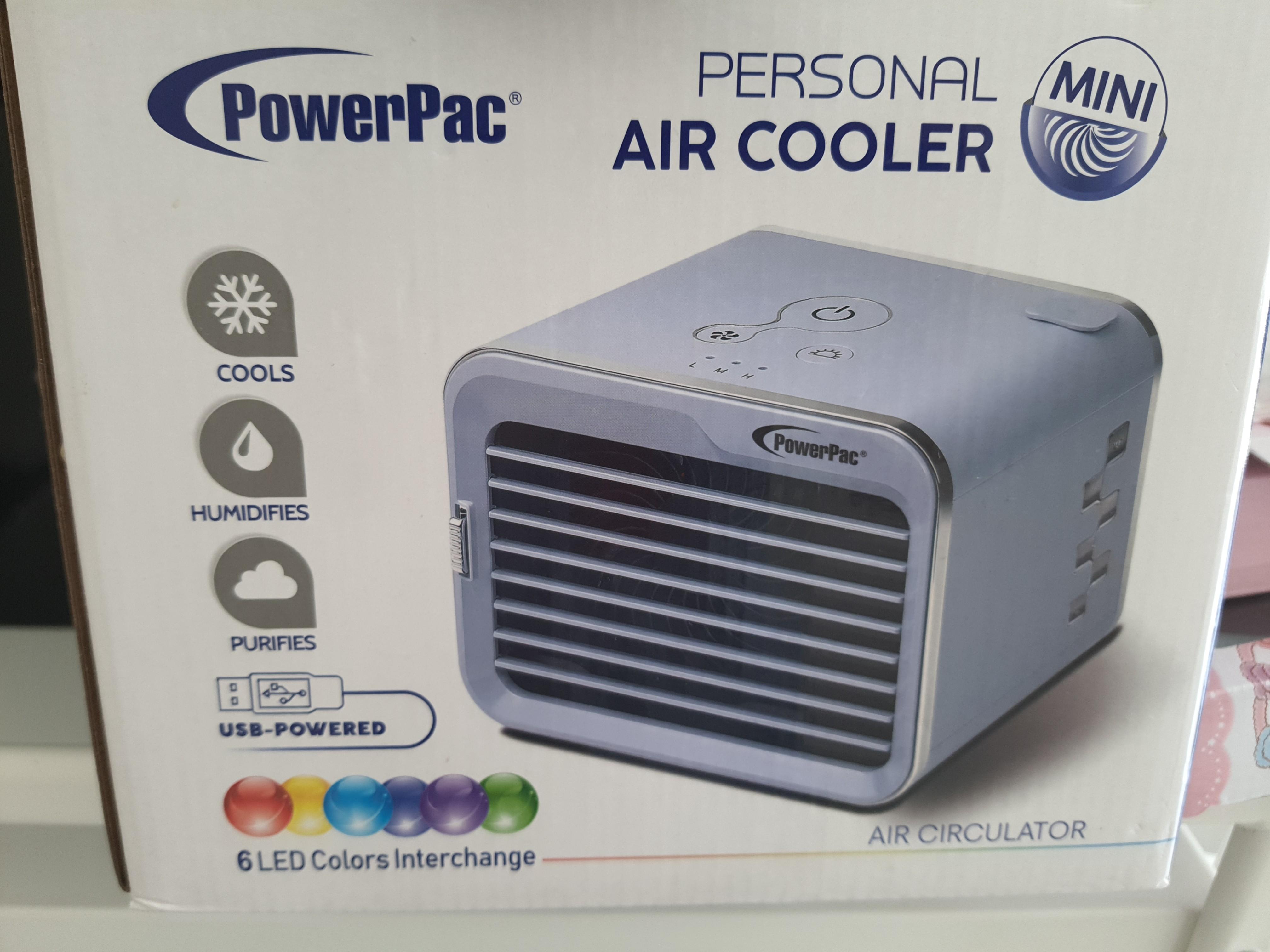 PowerPac Mini Personal Air Cooler (Brand New), TV & Home Appliances
