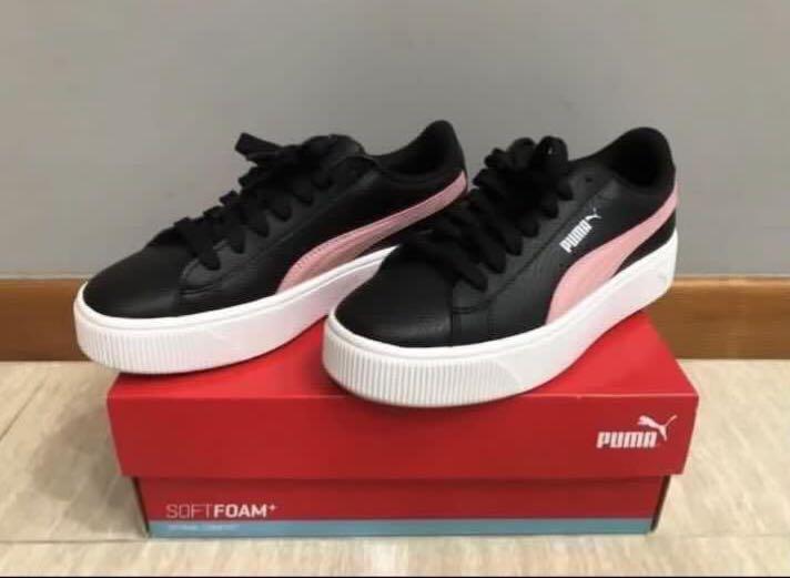 Puma vikky stacked black on sale