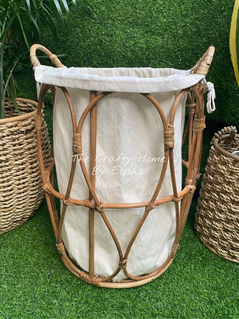 RATTAN HAMPER (Category: Laundry Baskets) located in Marikina City. Submitted by thecraftyhomebyelisha (Listing ID 1083678491, Image 1). Description: Say Hi to our new stylish “Celestine Hamper”. It includes inner cloth. ❤️ 15x20 inches (diameter x height) Price: 1300.