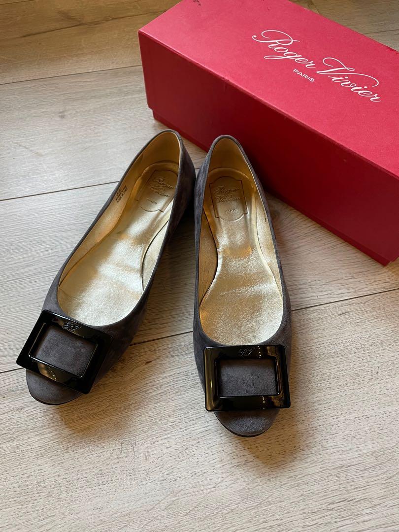 Roger vivier shop suede flats