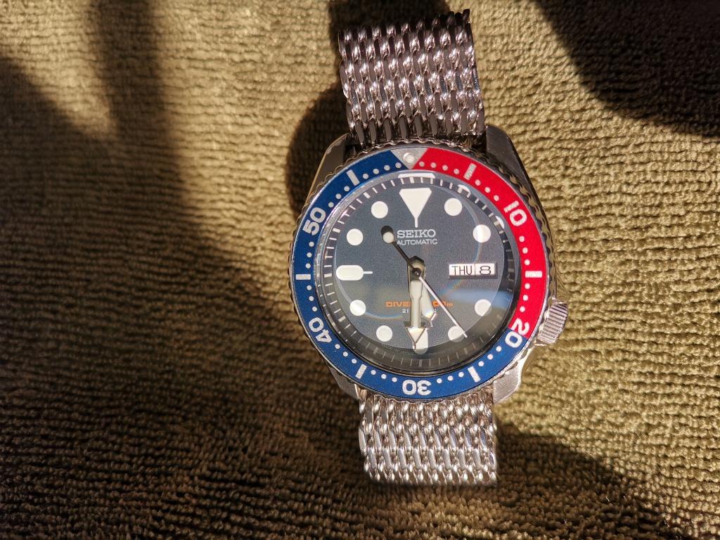 SKX009J shark mesh NATO straps Seiko SKX 009 SKX009 Men s