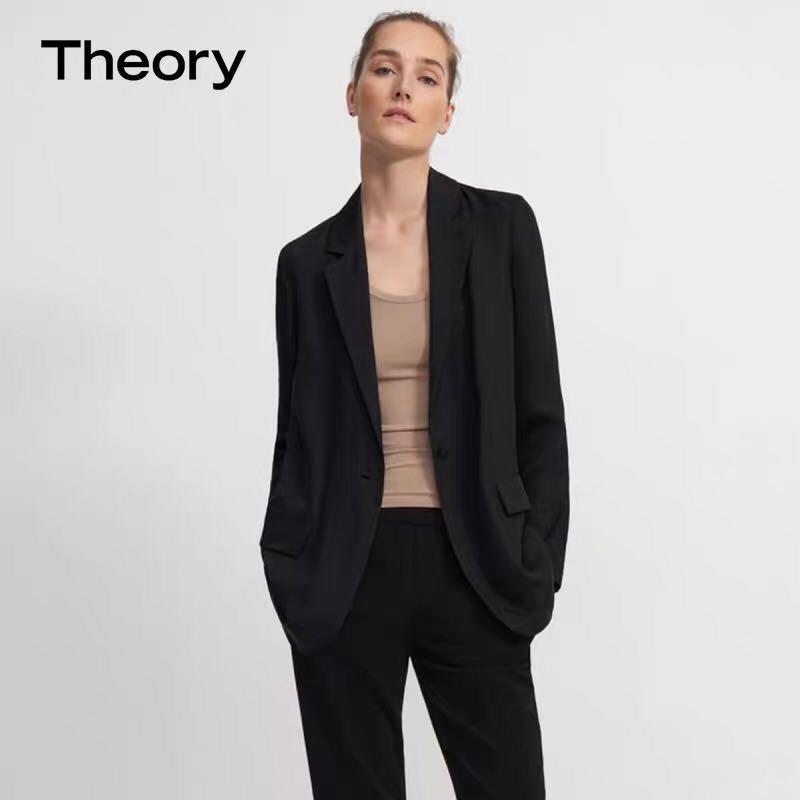 Theory silk blazer on sale Carousell